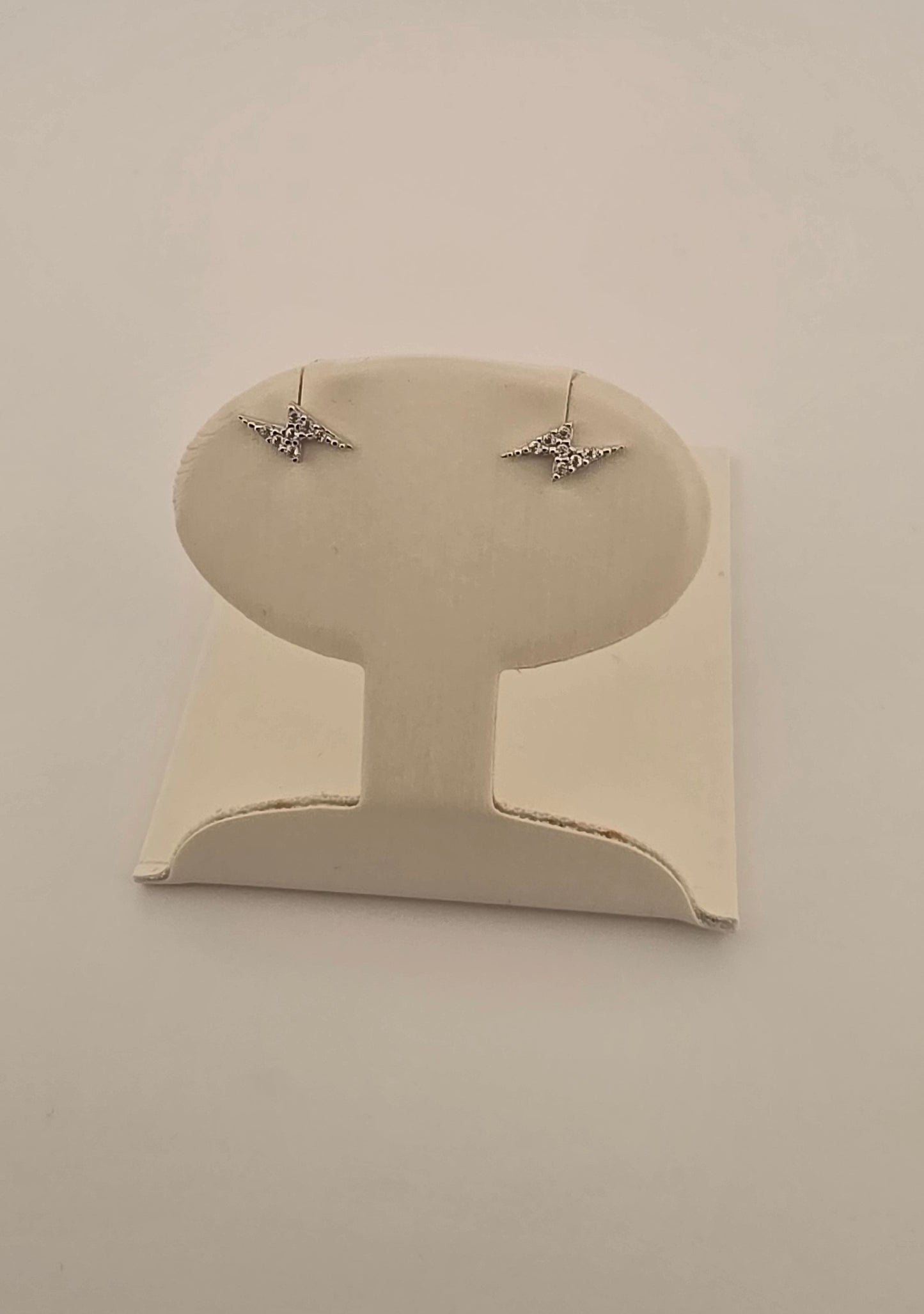 Lightning Lights White Gold Studs LI000001439PE
