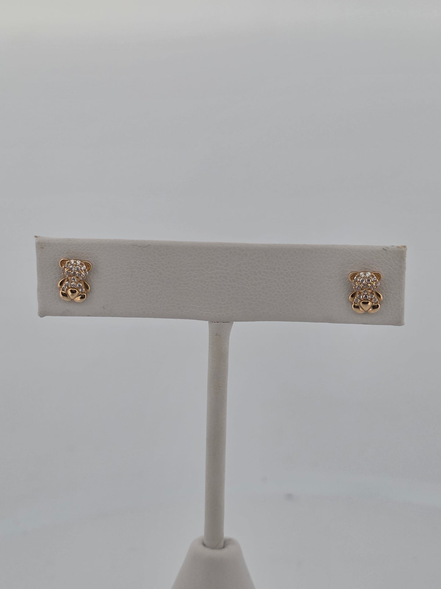 MP CZ Super Small Teddy Bear Earring MP000001611BE