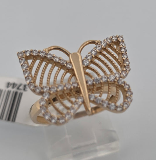 ANILLO 14K MARIPOSA
