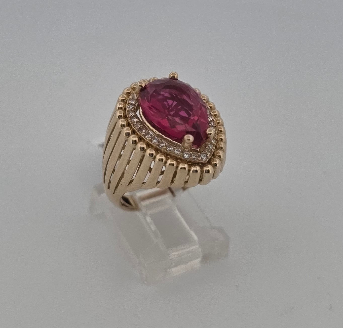 ANILLO 10K Size #7 PIERDA JOGA ALMENDRADO