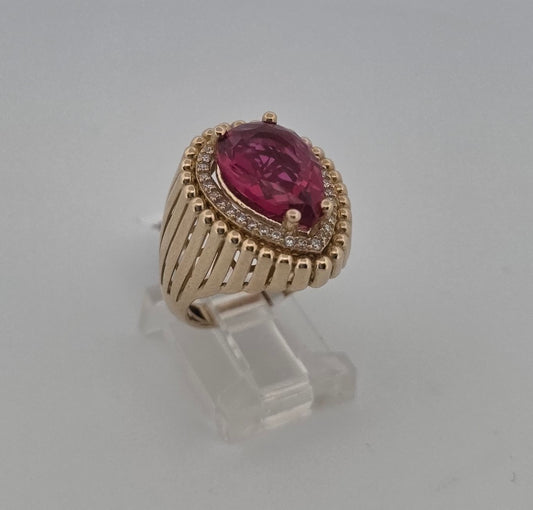ANILLO 10K Size #7 PIERDA JOGA ALMENDRADO