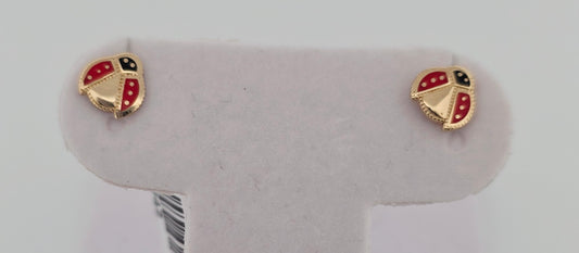 Aretes 14K LADYGUGS PEQUENOS