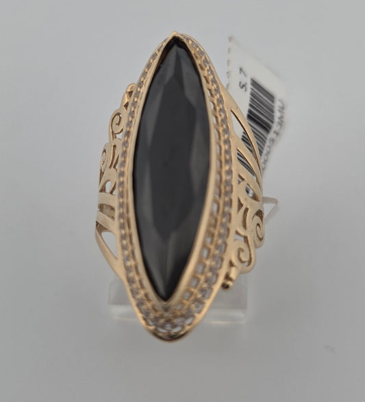 ANILLO ALMENDRA NEGRA GRANDE AN00000513MU