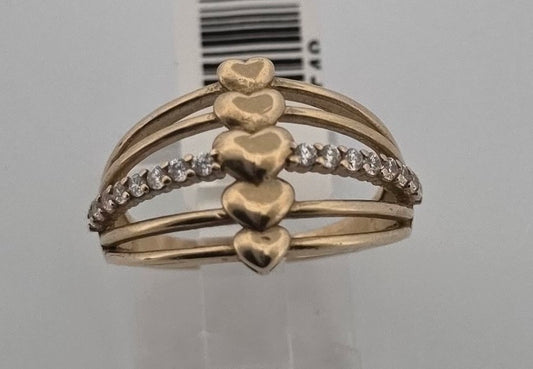 ANILLO LINEA DE CORAZONES AN00000517MU