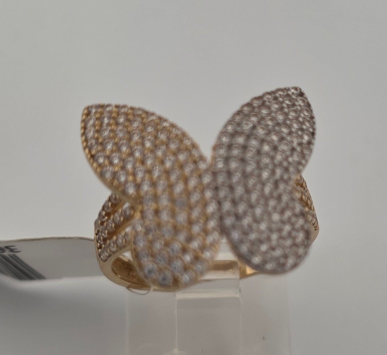ANILLO 10K MARIPOSA CZ