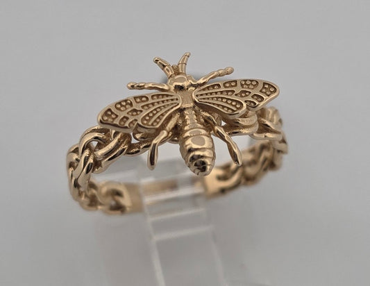 ANILLO 14K DE AVEJA