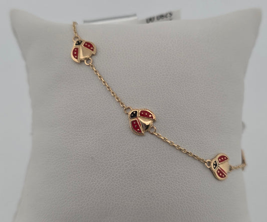 Pulceras 14K LADYBUGS PEQUENOS