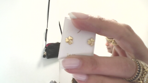 14KT Trebol 3 Hojas Heart