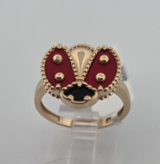 ANILLO 14K LADYBUG