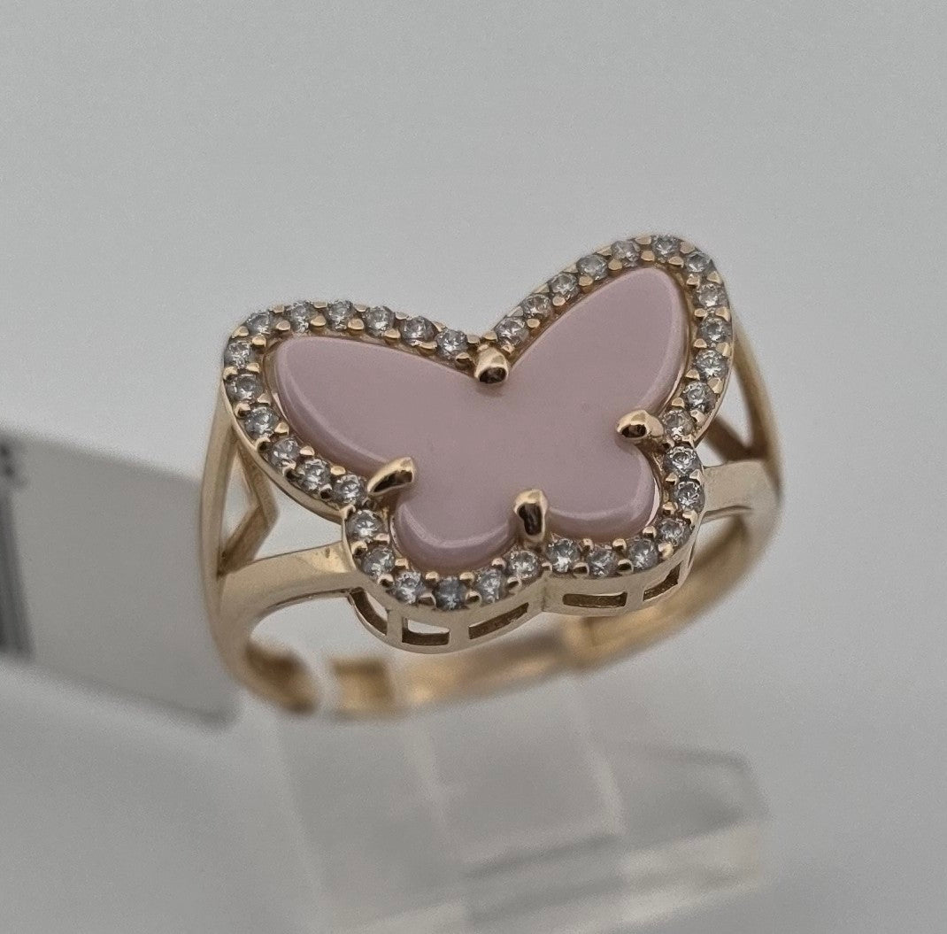 ANILLO MARIPOSA ROSA
