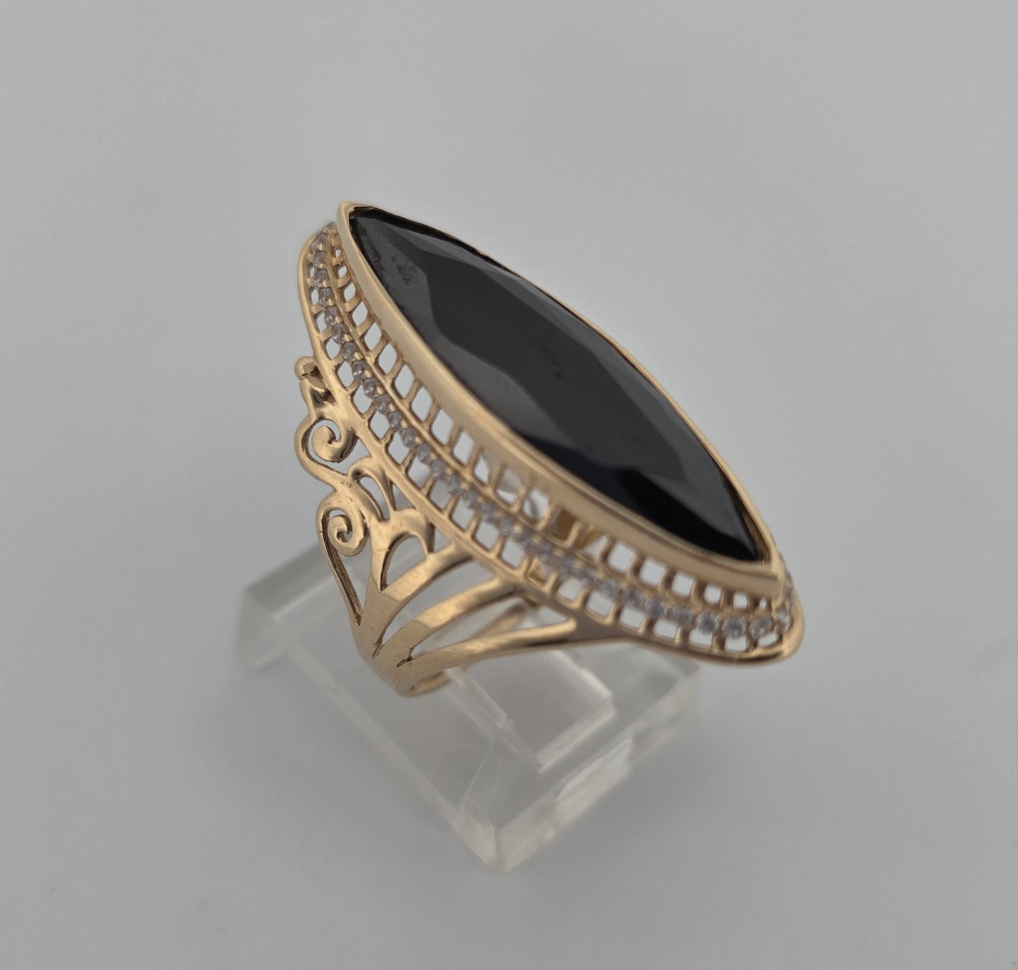 ANILLO ALMENDRA NEGRA GRANDE AN00000513MU