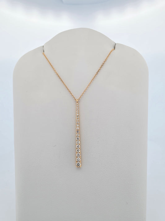Lariet Bar Diamond Necklace LA000001559GA