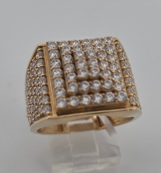 ANILLO 14K zc Size #10- CUADRADO